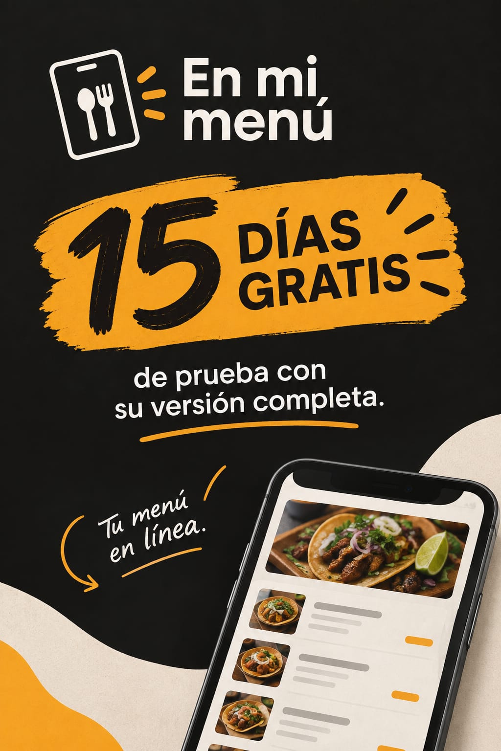 15 días gratis de prueba con la versión completa de En mi menú